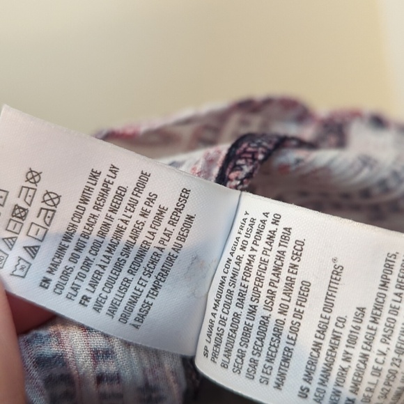 American Eagle y2k XXS  Oversized Mini Dress Tunic Patchwork Paisley - Picture 10 of 14